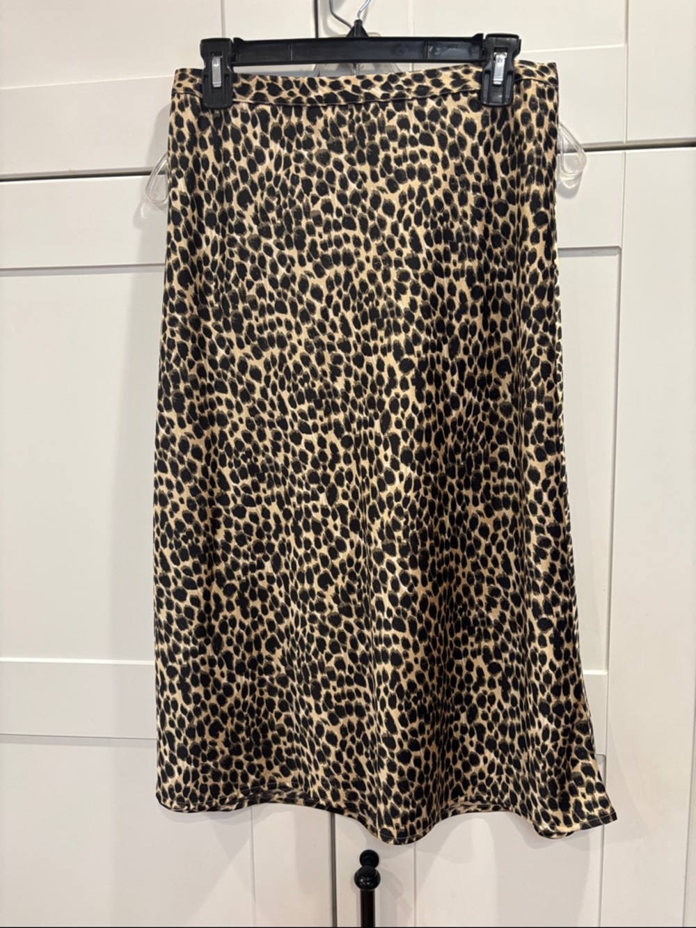 J. Crew Leopard Print Midi Skirt - Tan & Black